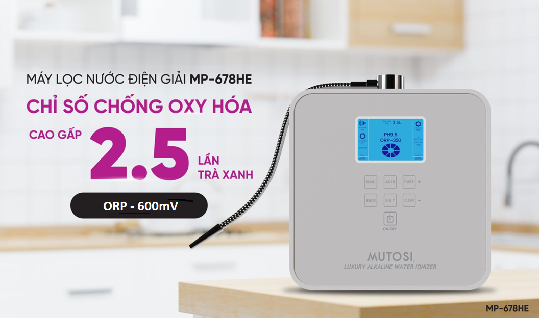 Nước điện giải ion kiềm chứa nhiều phân tử H2 (hydro). Và được cho là có tác dụng chống oxy hóa mạnh nhất. 